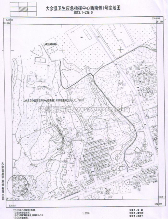 土地出让 > 起始总价约3090万元,大余县1宗商住用地挂牌出让  ;规划
