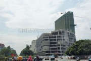 南门口润达·悦公馆工程进度 裙楼外架已拆除